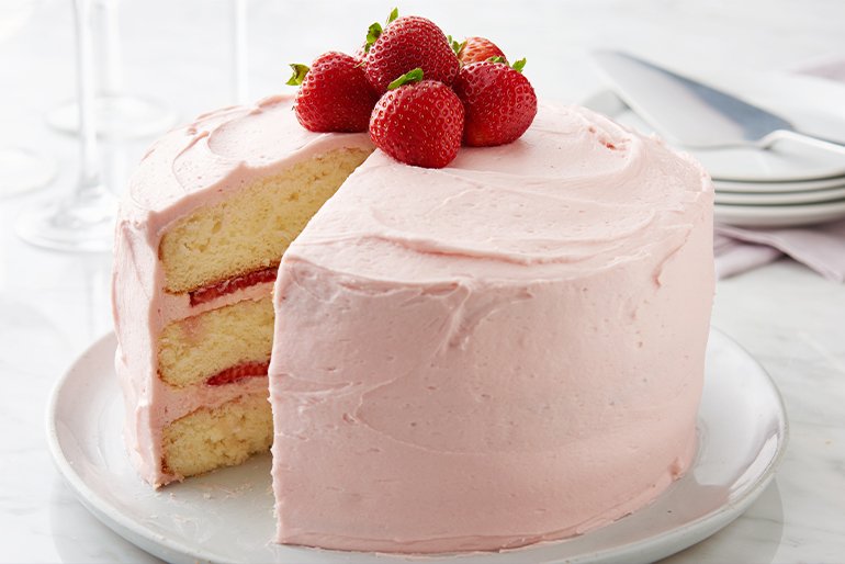 REVANADA DE PASTEL FRESA Y CREMA