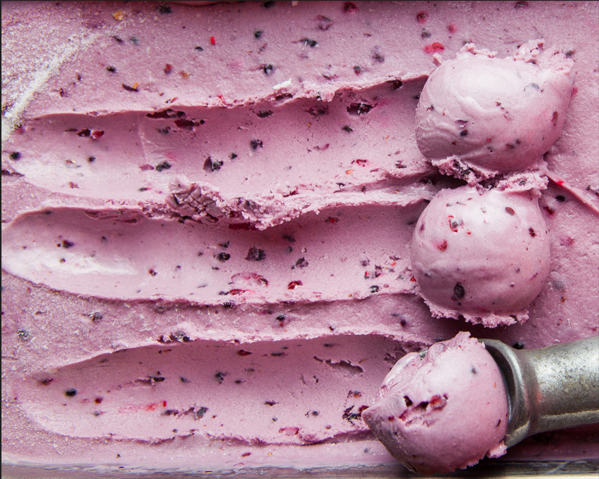 Helado de caramelo salado