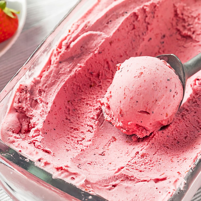 Helado de fresa