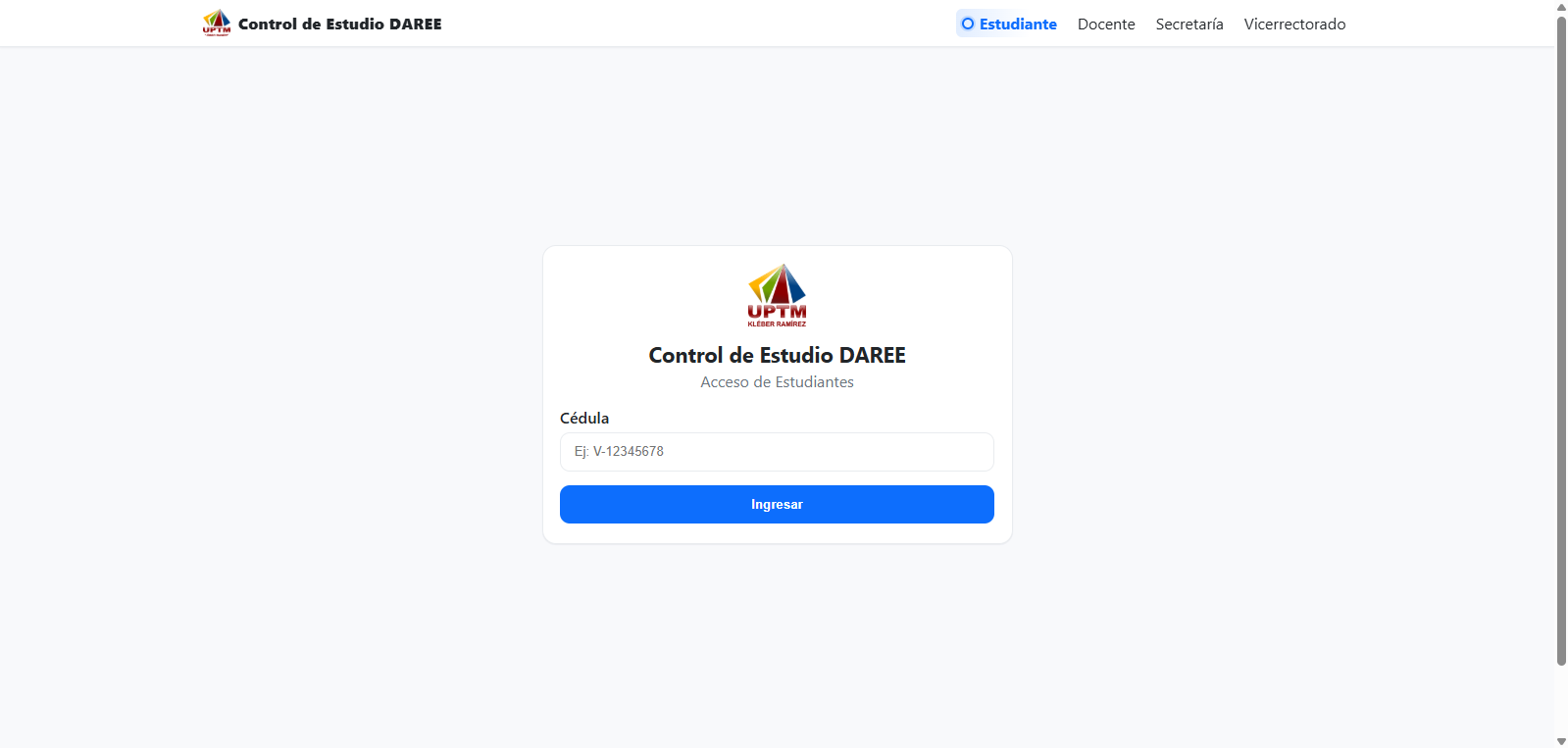 Sistema Control de Estudio para Universidades e Instituciones Educativas.