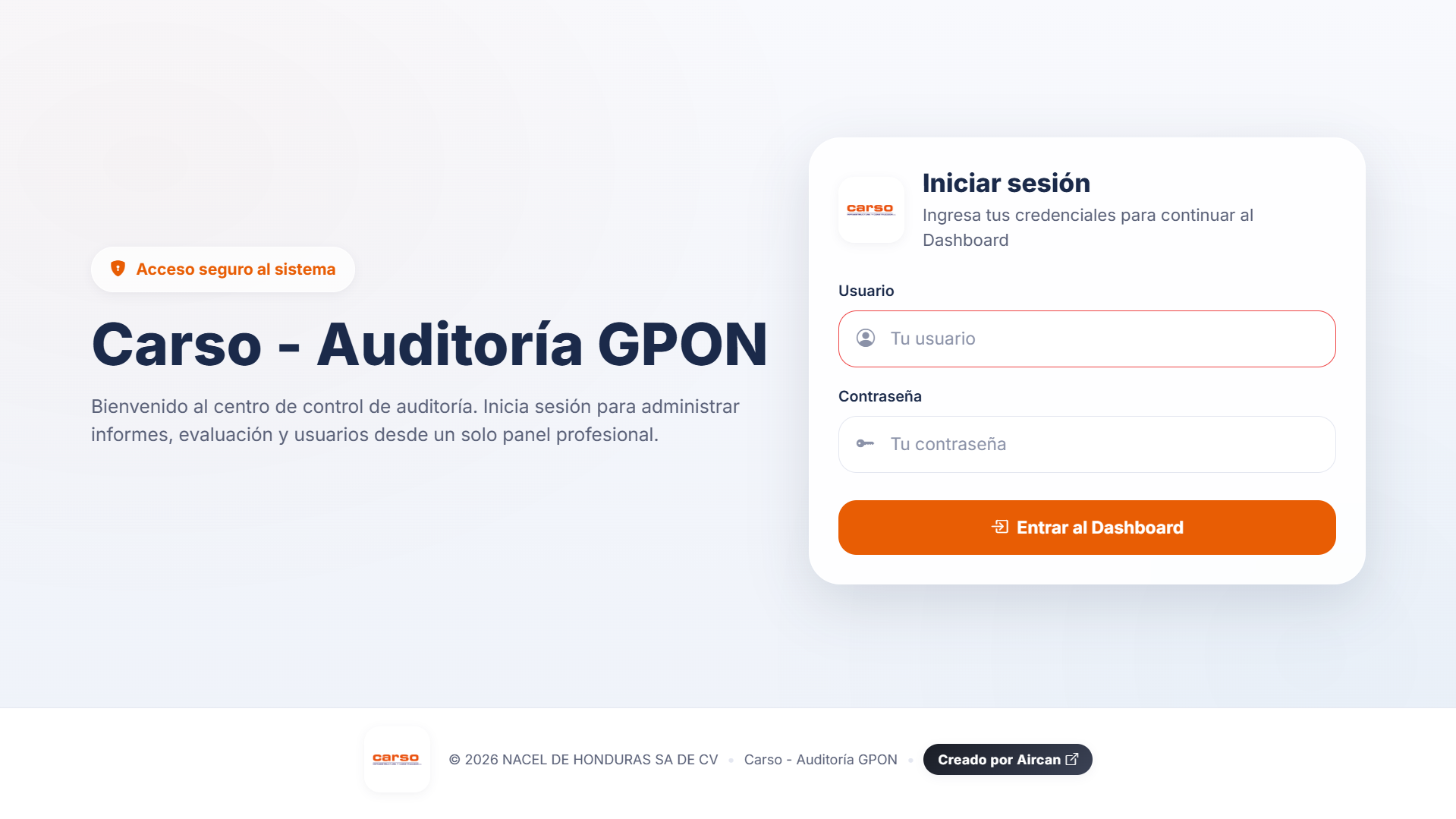 Aplicación de Auditoría Técnica y Gestión de Cumplimiento