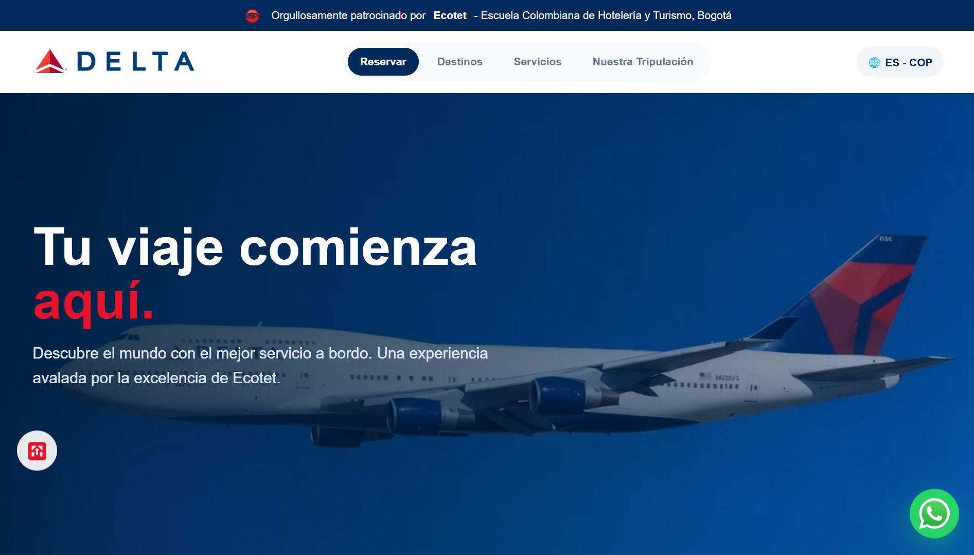 Landing Page Interactiva para Reservas y Promoción de Servicios Premium