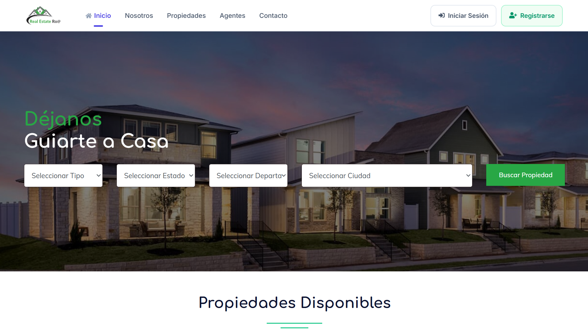 Inmobiliaria y Publicación de Propiedades